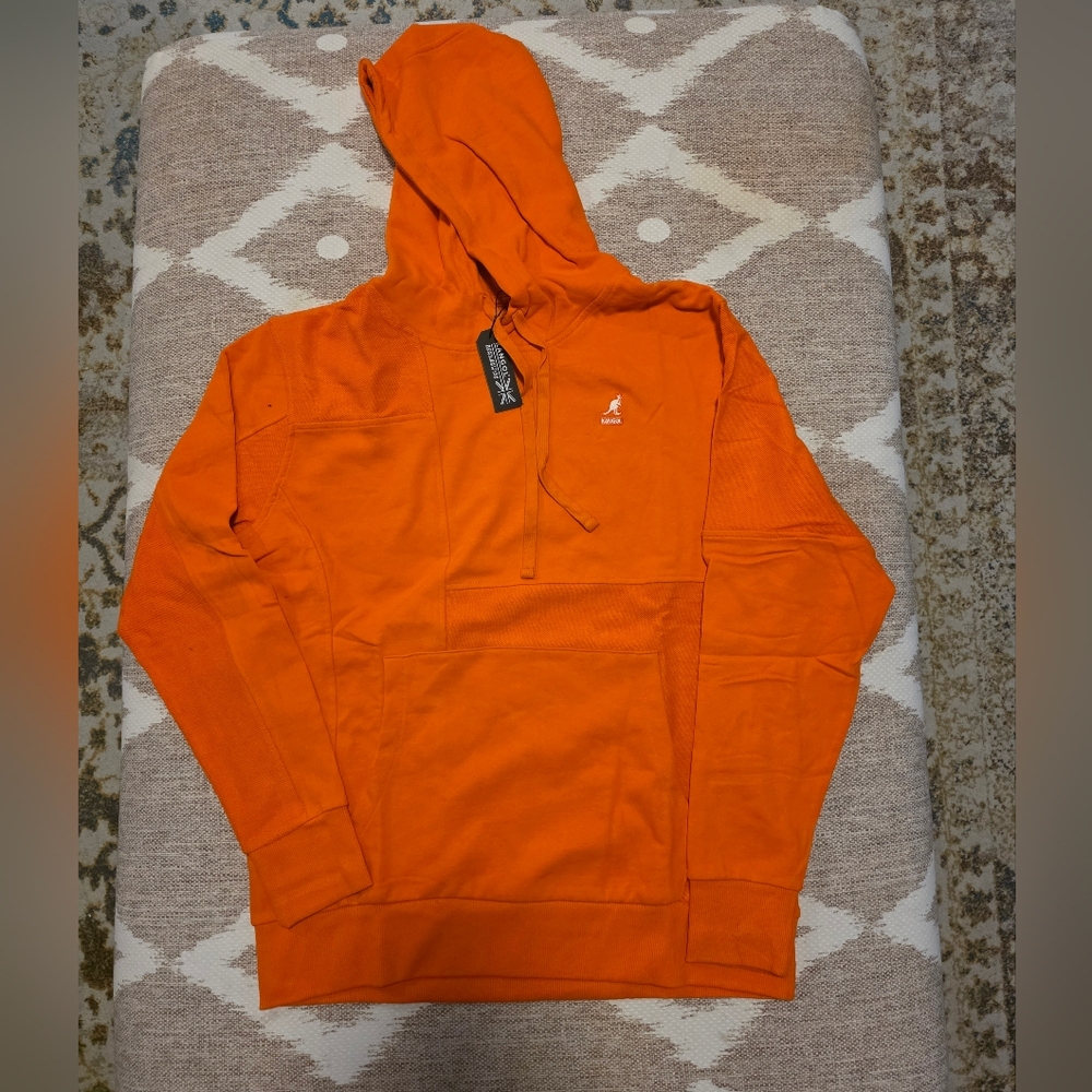 Kangol Bright Orange Hoodie with Logo